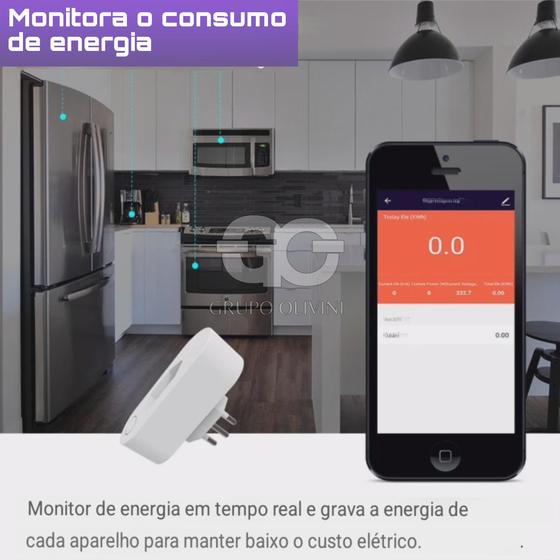 Tomada Inteligente Wifi Tuya Smart Life Google Alexa 16a Monitoramento de  Energia com o Melhor Preço é no Zoom